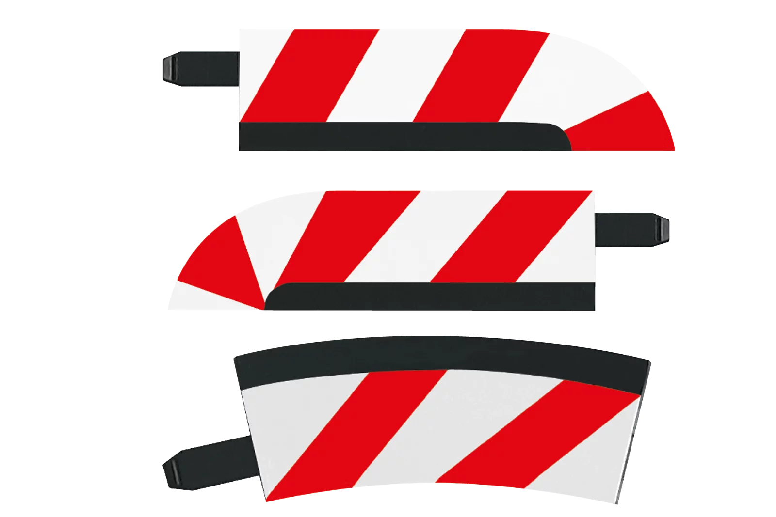 Inside Shoulder for high banked curve 1/30° (6), end piece (2)