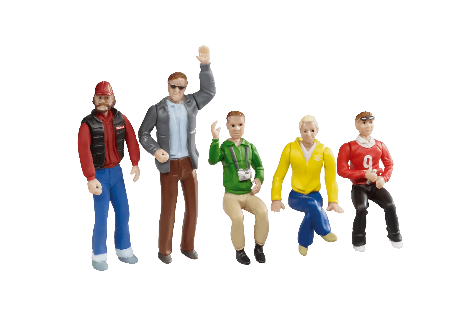 Set of figures - spectators (5 pcs)