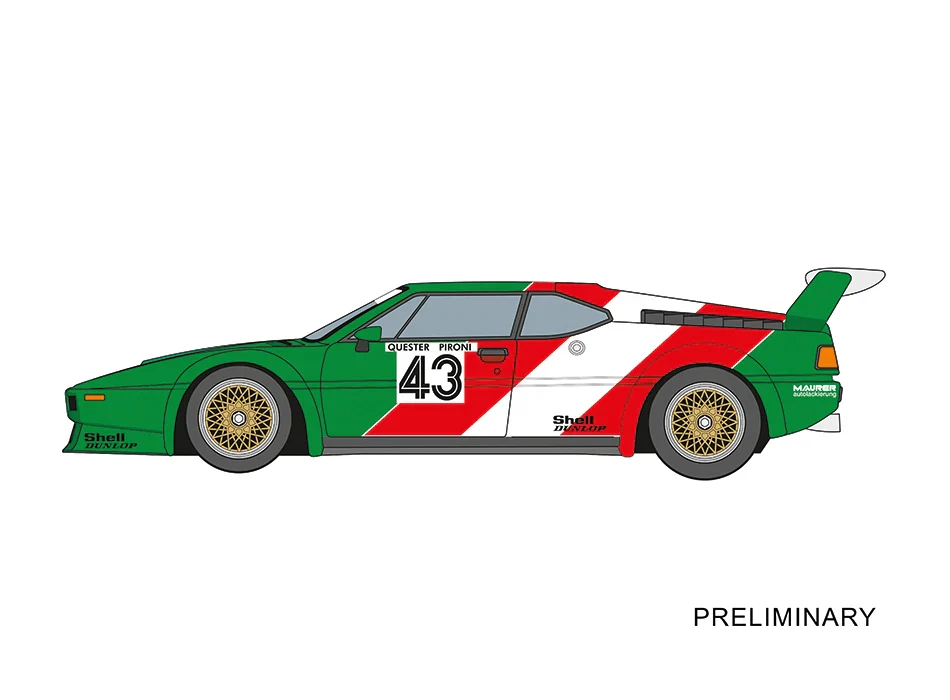 BMW M1 Procar "BMW France, Dieter Quester, No.43"