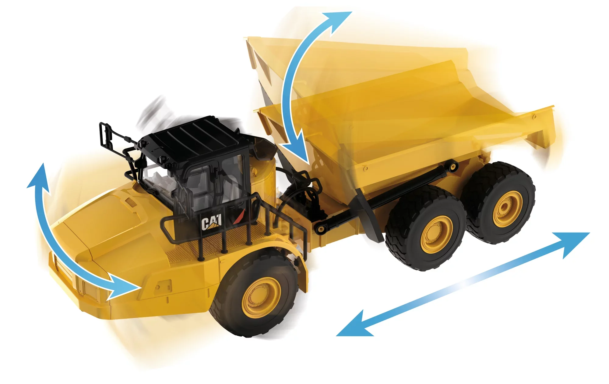 1:24 RC Cat® 745 Articulated Truck - Image 7