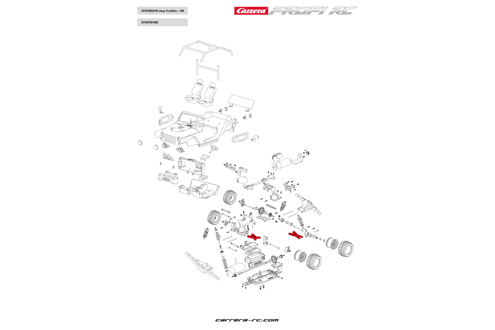 Transverse control arms front/rear - Profi RC - Image 2