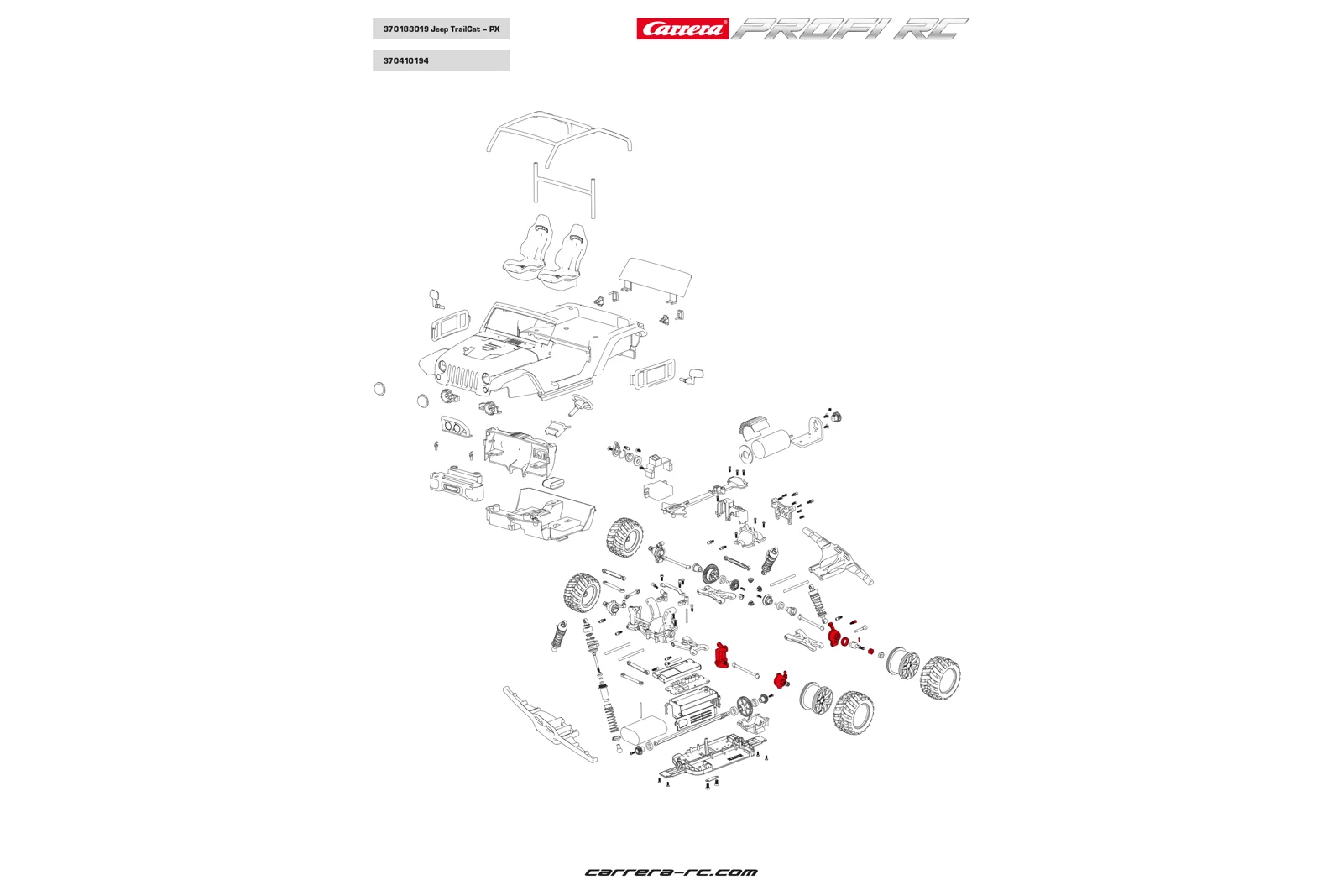 Wheel mounts / C-Support / Steering lever - Profi RC - Image 2