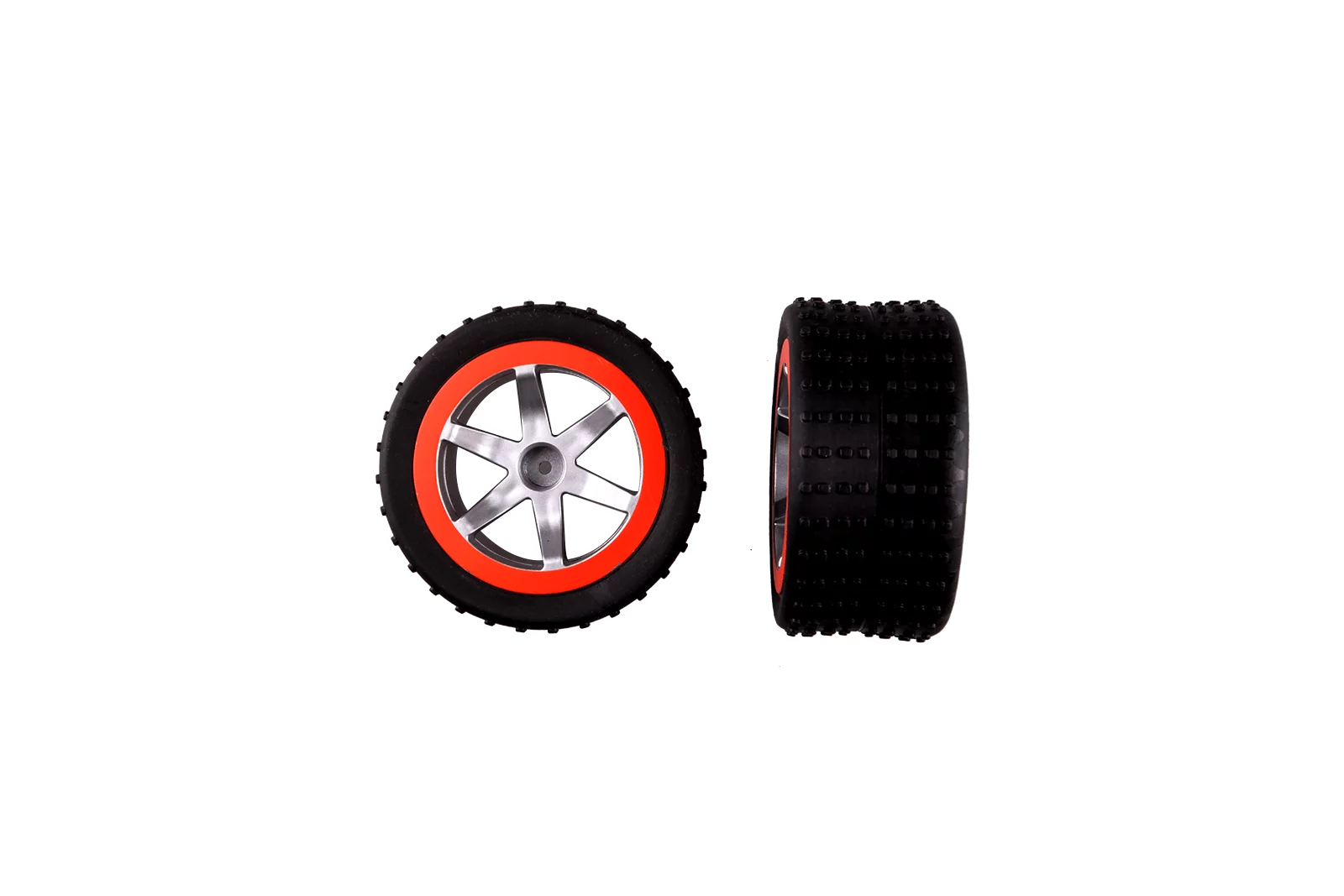 2 rear tyres with wheel rims for Agent Black Pursuit (162077)