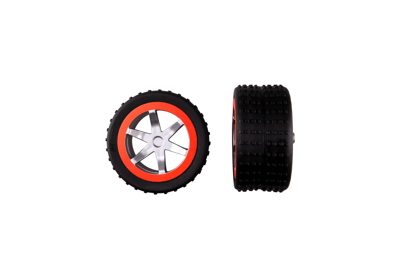 2 front wheels with rims &  Wheel suspension for Agent Black Pursuit (162077)