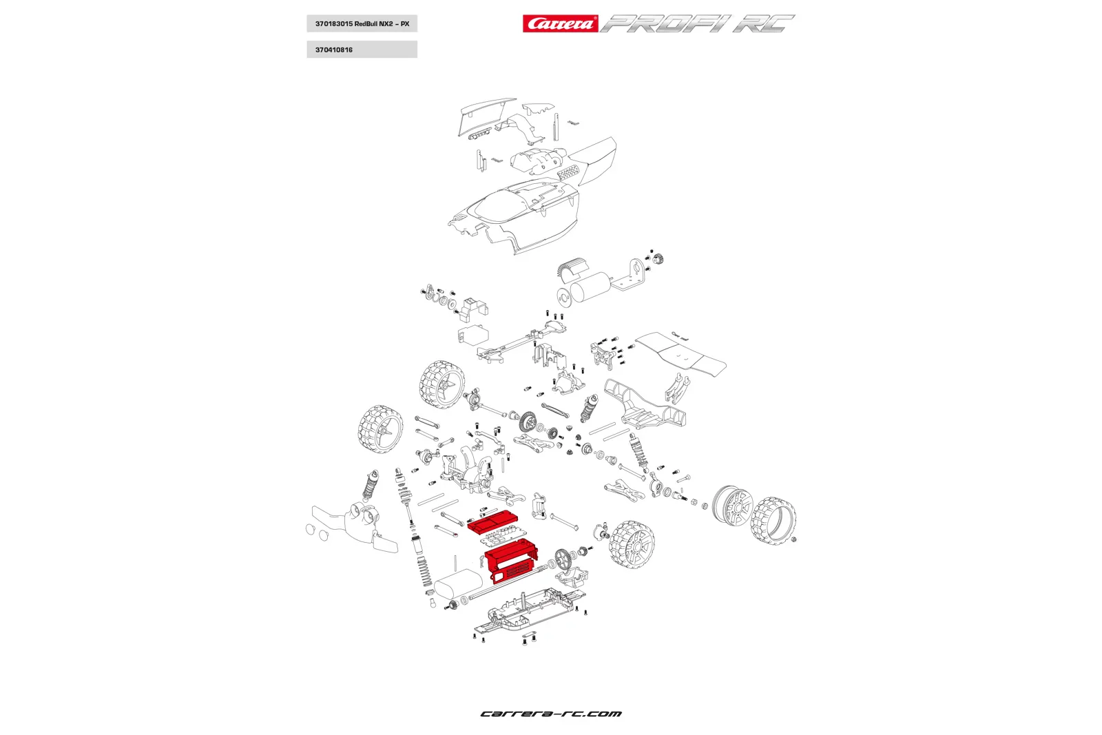 Battery compartmet incl. screws - Profi RC - Image 2