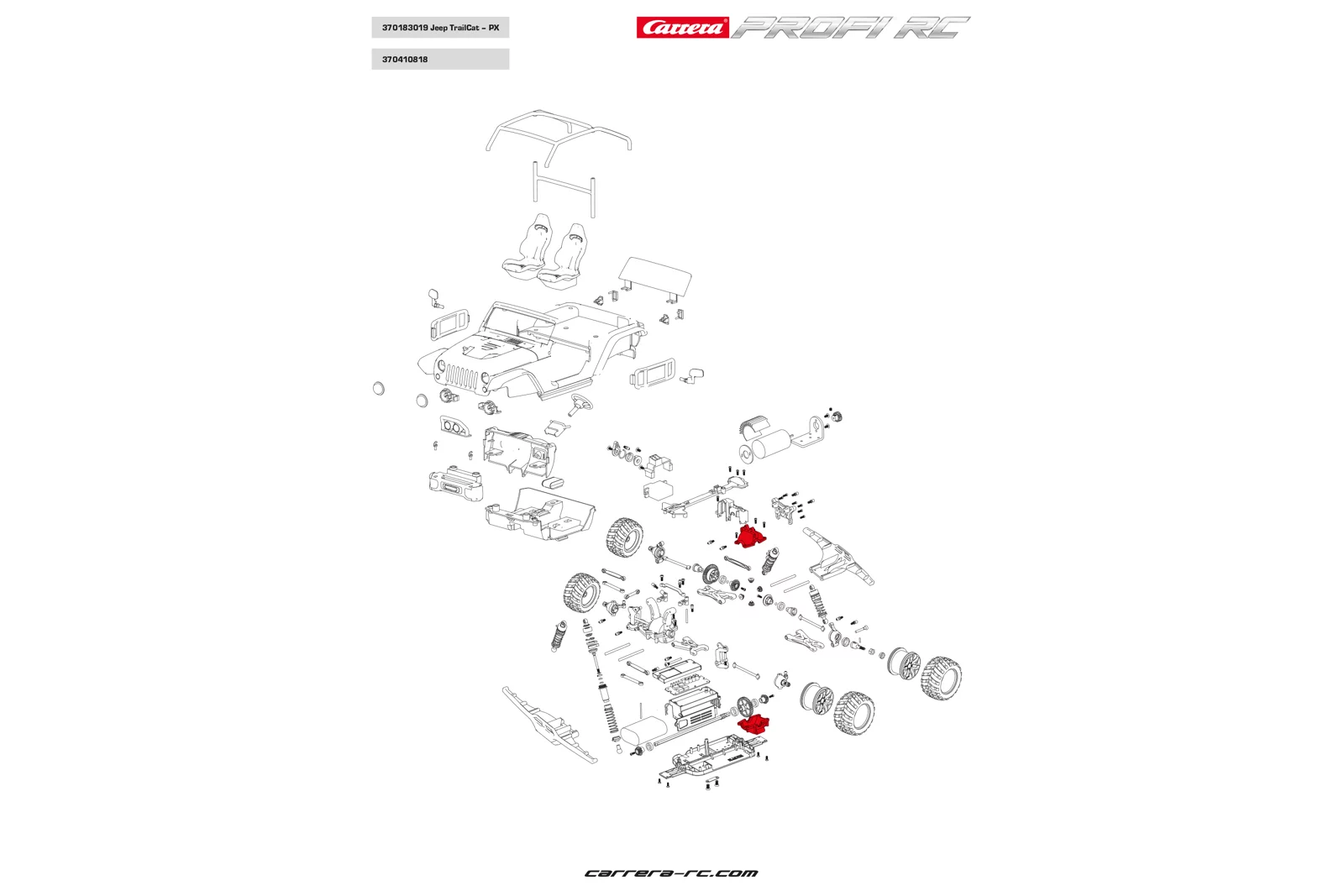 Gearbox upper/below (rear) - Profi RC - Image 2