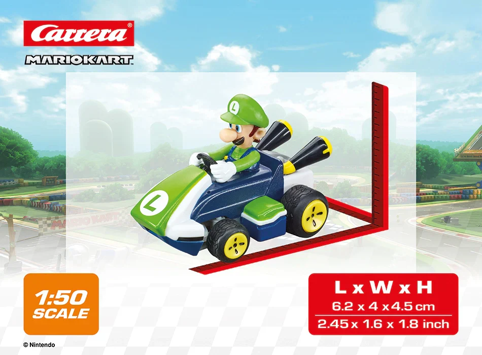 2,4GHz Mario Kart(TM) Mini RC, Luigi (Paperbox) - Image 9