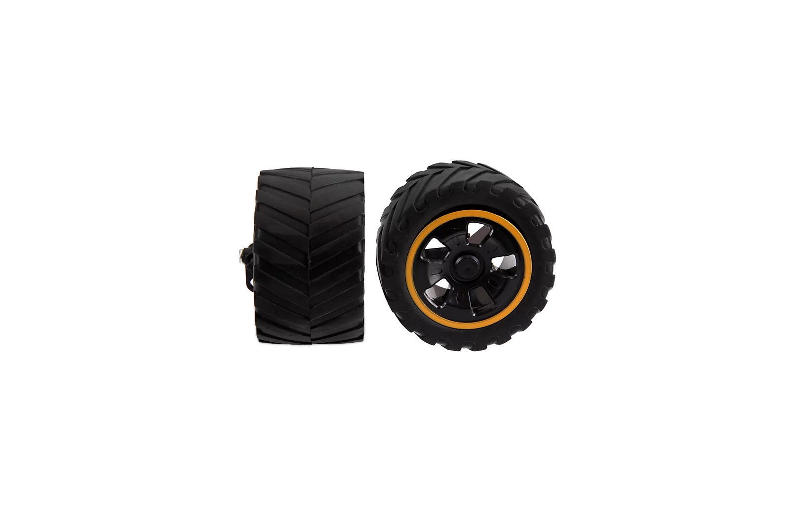 2 front wheels with steering knuckle