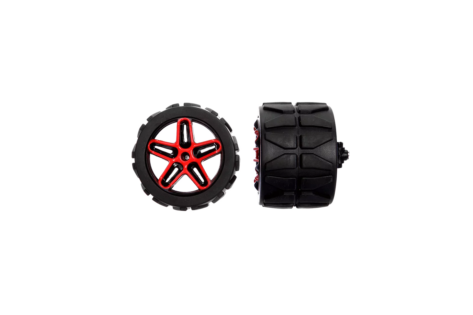 2 tyres with Steering axle for Red Galaxy (370182018)