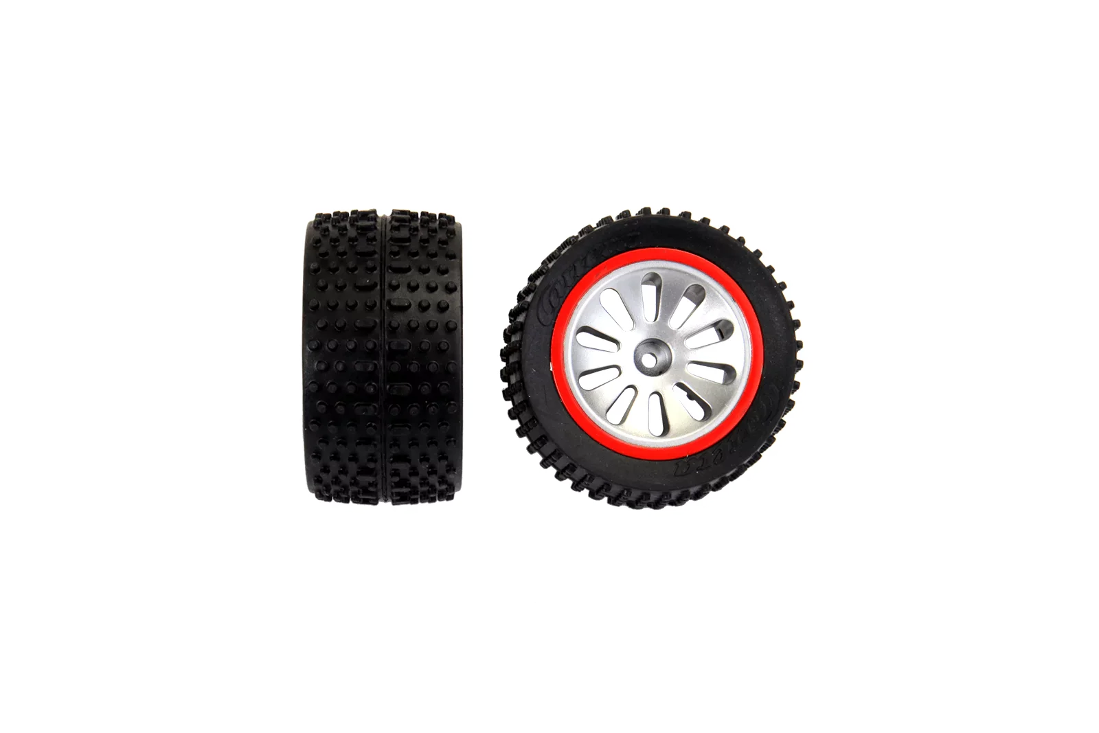 2 rear tyres with wheel rims for Ghost Challenge (200101)