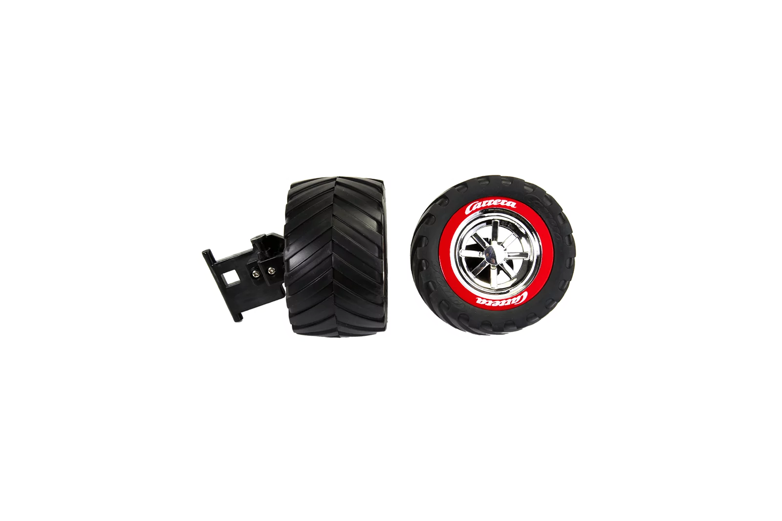 2 front wheels with rims & Steering axle for Red Hunter (142007), Big Mamba (142008)