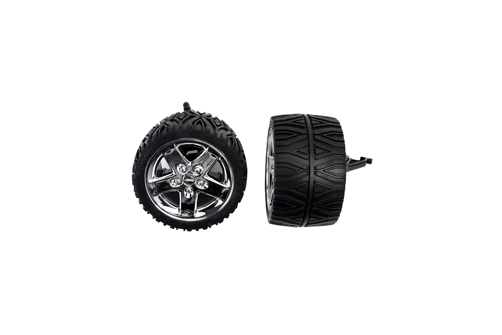 2 front wheels with rims & Wheel suspension front for 160002, 160003, 160005