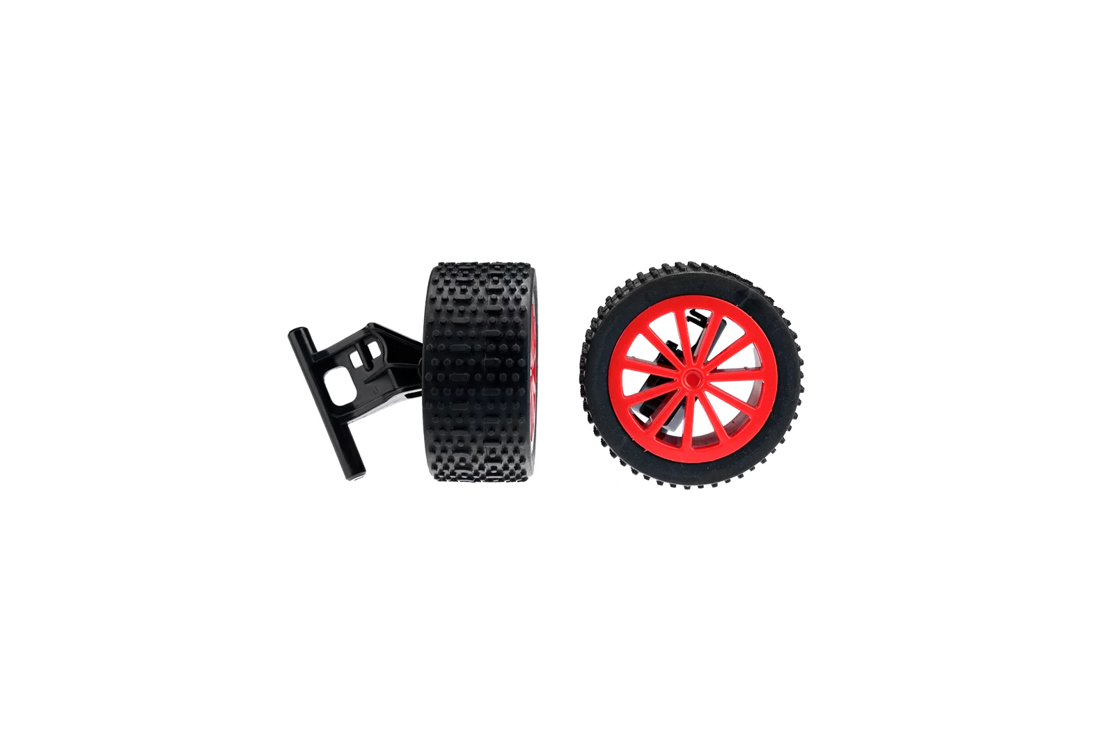 2 front wheels with rims + Wheel suspension  for Fire Wheeler (160110), Fire Wheeler 2 (370160118)
