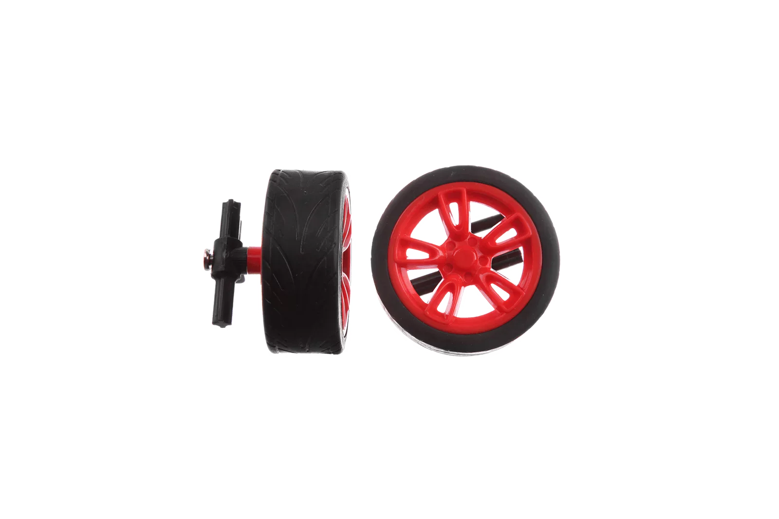 2 front wheels with rims & Wheel suspension for Porsche 911, white (162058)