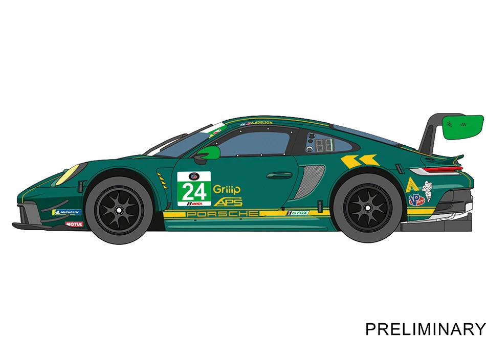 Porsche 911 GT3 R "Wright Motorsports, No.24"